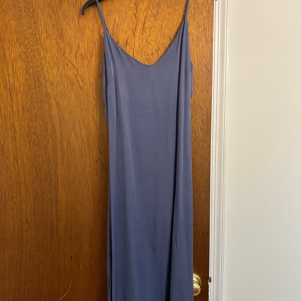 Elegant Blue Slip Dress